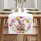 Tischläufer Frühling, Tischläufer Herbst, Tischläufer Winterlich, Tischläufer Weihnachten Modern, Tischläufer Sommer, Tischläufer Dekor, Tischläufer Blumen, Tischläufer (Kaninchen, 40 x 140 cm)