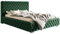 Emporius Doppelbett Chesterfield 180x200 cm Adonis - Polsterbett mit Bettkasten, Lattenrost, Samtstoff, Glamour Stil - Grün (Amor Velvet 4311)