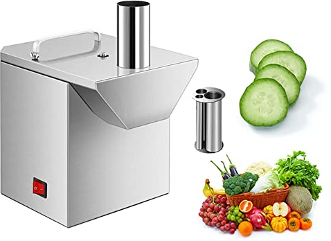 Veg Chopper and Dicer,Electric Vegetable Slicer 200W Commercial Sausage Ham Slicer Pepper Garlic Shallots Slicer Vegetable Fruit Grater Shredder Chopper Dicer, Food Cutter for Slic