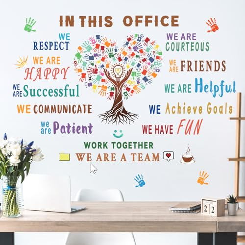 wondever Wandtattoo Sprüche Büro Motivation Wandaufkleber Zitate Inspirierende Wandsticker Wanddeko für Büro Klassenzimmer