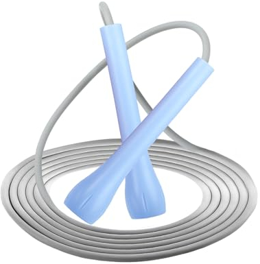 Hisdricus Corde per Saltare, Corda per Saltare di Velocità, Lunghezza Regolabile fino a 3m, Adatta per Bambini e Adulti, Ideale per Fitness, Allenamento di Resistenza e Salto della Corda (Blu)
