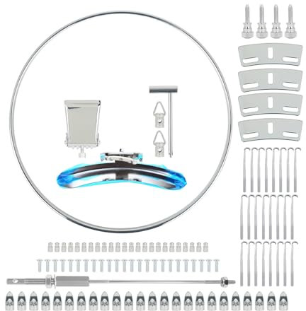 Durable Banjo Repair Kit Adjustable Banjo Hooks and Nuts Steel Banjo Tension Hoop Parts Banjo Maintenance Accessories