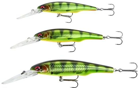 Savage Gear Gravity Twitch DR Lure, Lifelike Predator Bait with Tungsten Long-Cast System, Frantic Darting Action, Built-in Rattle, Spin Stops, Perch, Pike, Trout & Zander, Multiple Sizes and Colours