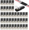 40 Stück18-24 AWG Stück Kabelverbinder,Schneller Steckverbinder Verbindungen 12V für Kabel Crimp,Steckverbinder 2 Polig Und Kabelverbinder 2 Polig,Stecker 2 Polig Wire Connector für KFZ LKW