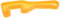 BESPORTBLE 1 Jeu Auto Changer Ancre Ouvre-Couvercle De Seau Couvercle De Spa Ouvre-boîte Seaux Air Haut Kit De Nettoyage De Conduit De Sécheuse Pouvez Outil Ouvreur Plastique Orange 2 Pièces