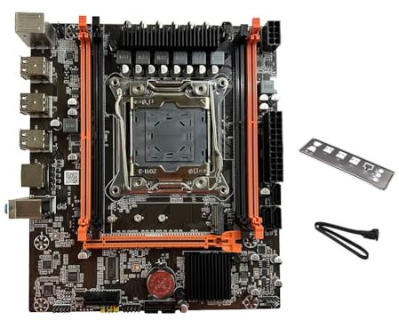 Kissmii Scheda Madre X99E Dual Channel, Supporta 4XDDR4 RAM RECC, PCIE X16, NVMe, Scheda LAN Gigabit, Scheda Madre per Computer Desktop