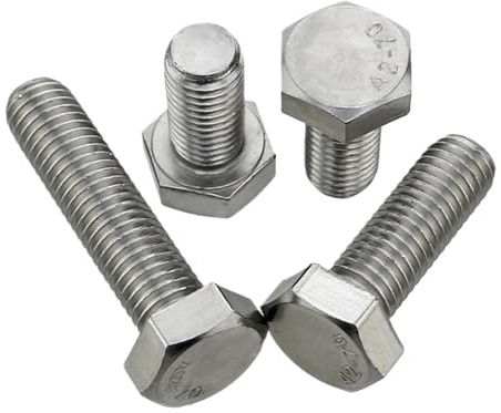 Generisch 304 Edelstahl Linksgewinde Sechskantschrauben Schrauben M6 M8 M10 M12(3pcs,M12x35mm)