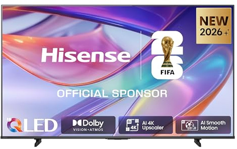 Hisense Smart TV QLED 85 4K 85E7DS | Audio Dolby Atmos, VIDAA OS, Dolby Vision IQ, HDR 10+, Game Mode, Bluetooth, Wifi, Alexa, AirPlay2, lativù 4K, 2026 Model