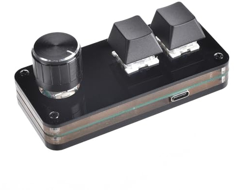XuQiZZpp Mechanical Keyboard Computer 2/3 / 4/5 Programmable Gaming Keypad with Knob Function Pad Production Line Testing