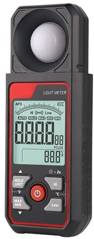 Digitaler Lichtmesser Fotografie Luxmeter 300000LUX Illuminometer Lux/FC Messen Photometer Umwelttester Outdoor HochpräZise Messung(TA631A)