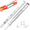 DSL Drawer Runners, 1 Pair Full Extension Ball Bearing Draw Runner/Slides Heavy Duty 60kg Capacity Side Mount Kitchen Cabinet Slides Replacement Rails Gliders (400mm 16'')