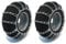 The ROP Shop Paar 2 Link Tire Ketten 15 x 6.00 x 6 Für MTD/Cub Cadet Rasenmäher Traktor Rider