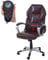 Mendler Massage-Bürostuhl HWC-A69, Drehstuhl Chefsessel, Heizfunktion Massagefunktion Kunstleder - Bordeaux