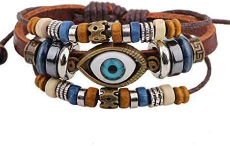 Coco Papaya Bracelet porte-bonheur pour homme. Protection contre le mauvais oeil