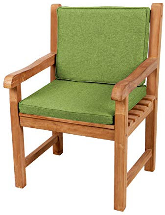 Gutekissen® Bankauflage Terrassen-Rasenbank oder Schaukel Gartenmöbel FK5 (45x45x50, Limette)