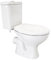 ONDÉE, Pack WC SERTI NF à bride SH, H75, 5xl36, 7x62cm, Cuvette NF 38, 5cm, Céramique blanche, Abattant NF en ABS, Mécanisme de chasse NF 3/6L, Robinet flotteur silencieux avec raccord plastique