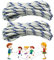 3/8''(8mm) Double Dutch Jump Rope,13.5ft2 Nylon Skipping Rope, Perfect for Gym, School, Group Jumping.(2 Pack)