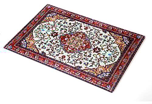 PELEG DESIGN - Rugboard Schneidebrett | Servierbrett Glas | Schneidbrett orientalisches Design | Originelles Pizzabrett | Schneidbrett hygienisch | Geschenk zu Weihnachten, Geburtstag, Ostern