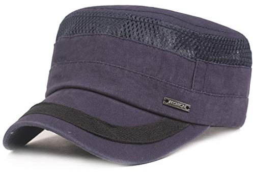 Yixda Unisex Mesh Sport Kappe Verstellbar Schirmmütze Army Military Baseball Cap (Grau)