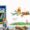 Tyolomz Autocollant mural amovible en vinyle Winnie l'ourson