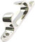 BOOMBOOST Straight Fairlead Mooring Cleat Flat Clamp For Boat Rope Slat For Marine Yacht 4 Inch Stainless Steel Polished