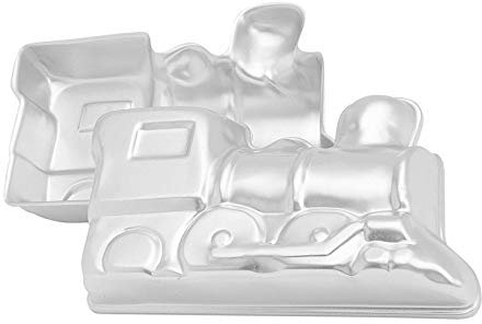 ZDYWY Moule à gâteau 3D en aluminium en forme de locomotive de train de 28 cm