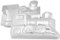 ZDYWY Moule à gâteau 3D en aluminium en forme de locomotive de train de 28 cm