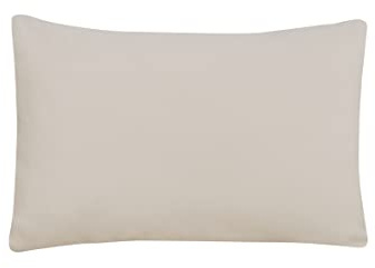 Sleepdown Lot de 2 taies d'oreiller 100% Bambou – Housses de Coussin luxueuses Super Douces de qualité hôtelière, Tissu Respirant, Couleur Unie, Naturel, 48 x 74 cm