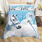 Loussiesd Kinder Kids Bettwäsche 155x220 Pferde-Motiv Bettwäsche-Set mit Pferd Bettbezug Galoppierendes Pferd Jungen Bettwäscheset Blau Schmetterling Löwenzahn Kinderbettwäsche Mädchen