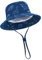 TOMEEK Sombrero de Sol para Bebé Gorro Bebe Verano Gorra Pescador Protección Solar Bebé Niños y Niñas UPF 50+ Gorra Playa Plegable con Correa Ajustable para la Barbilla y ala Ancha, Azul Marino, M