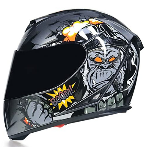 Motorradhelm Full Face Helm Visier Motorrad Full Face Motocross Helme Casco Casque Moto DOT ECE Approved