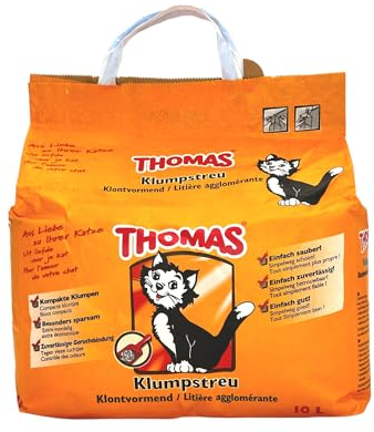 Thomas Klumpstreu Geruchsbindende Katzenstreu (10 L) + Zama4Zingo Karte