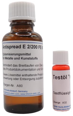 KD89 Etsyntha Antispread E2/200 FE60 - Epiliermittel für Metalle und Kunststoffe - Verhindert Ölverbreitung - Epilierer gebrauchsfertig, blau