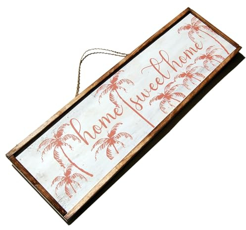 SEESTERN Holzbild Wand Holz Bild 'Home Sweet Home' Homedeko 100 x 30cm /2364