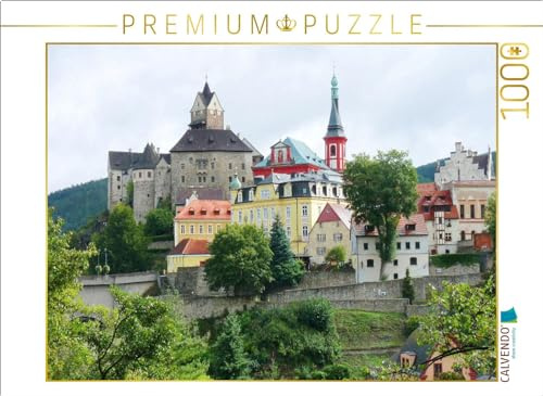 CALVENDO Puzzle Elbogen, Loket, das böhmische Rothenburg in Tschechien | 1000 Teile Lege-Größe 64 x 48 cm Foto-Puzzle für glückliche Stunden