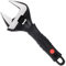 Sharp-tec 6-Inch Adjustable Spanner Wrench (150mm), 34mm Wide Jaw Large Opening, Chrome Vanadium Steel, Black Oxide Finish, Heavy-Duty Plumbing & DIY Tool with Ergonomic Grip