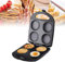 1400-W-Mini-Pfannkuchenpfanne, Antihaft-Pfanne, Kuchenbackplatte, 4 einzigartige Flapjacks, elektrischer Arepa-Maker, zum Kochen gesunder Spiegeleier, Burger, Omelette und mehr 45HaoAMZ