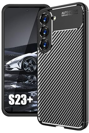 Hülle Kompatibel mit Samsung Galaxy S23+ | Handyhülle Silikon Back Cover Case für Galaxy S23+ TPU Bumper | Schwarz
