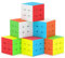 ROXENDA Zauberwürfel Set, Speed Cube Set [6er Pack]- Einfaches Drehen & Glatt Spielen, Super Geschenk IQ-Spiele für Kinder (Stickerless)