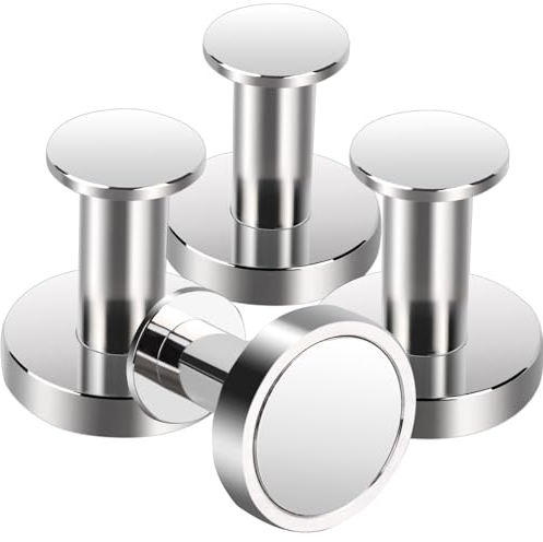 MIN CI 4 ganci magnetici extra forti, 36 mm magneti forti, N52, ad alte prestazioni, ganci magnetici, magneti al neodimio, ganci da cucina per campeggio, garage, cucina