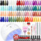 COSCELIA Kit Semipermanente Unghie con Lampada LED+U V per Gel 25pz Colori Smalti Semipermanenti Gel e Base Top Coat Semipermanente Set e gli Strumenti Decorazioni per Nail Arte Natale Kit