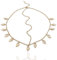Wahrsagerin Kostüm Damen, Kostüm Wahrsagerin Boho Head Chain Gold Chain Beads Headpiece Bridal Prom Costume Hairstyle Accessoire für Frauen und Mädchen Kopfkette Gold