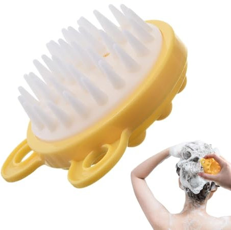 Hair Scrubber Scalp Brush - Silicone Scalp Massager Hair Growth | Soft Silicone Scalp Brush | Portable Silicone Scalp Massager Shampoo Brush | Shower Hair Brush for Hair Growth and Head Massage
