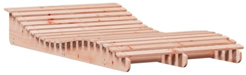 Makastle Gartenliege 2 Personen Sonnenliege Doppelliege Wetterfest Liegestuhl Garten Relaxliege, 205x110x31,5 cm Massivholz Douglasie