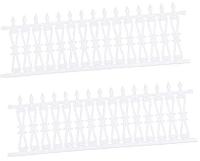 BCOATH 1m Gartenzaun Für Sandtisch Abs Miniatur-zäune Für Garten Und Innenhöfe Als Dekoration Für Landschaftsdesign Und Modelleisenbahn