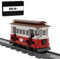 BlocteckToy MOC Klemmbausteine Technik Zug Set, 271 Teile Oldtimer-Straßenbahn Lokomotive Zug Modell Bausteine mit Schienen Bauspielzeug, Geschenk für Erwachsene und Jungen, MOC-93355