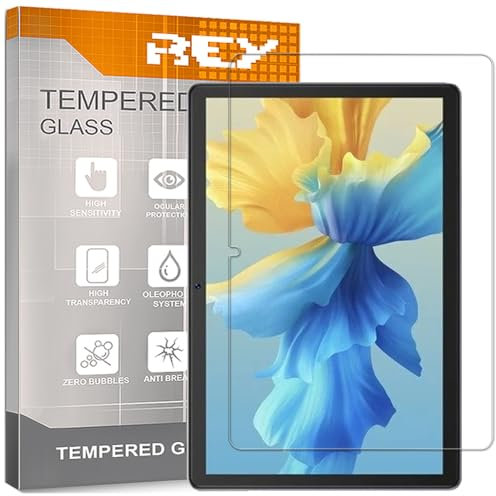 REY 2X Protector de Pantalla para CUBOT Tab 50 10,4, Cristal Vidrio Templado Premium, Tablet