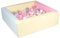 Velinda Piscine à balles carrée avec 200 balles, Cuir écologique, 5 éléments (Couleur de la Piscine/de balles: Rose, Bleu, Jaune (Pastel)/Blanc, Transparent, Rose Clair, Gris)