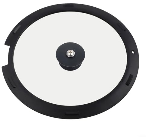 Pot Cover Spill Stopper Lid, Thicken Silicone Boil Over Spill Safeguard(Black 26CM)