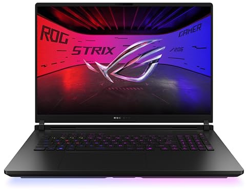 ASUS ROG Strix Scar 18 G835LX Laptop; 18 WQXGA 240Hz/3ms 16:10 MiniLED Display; Intel Core Ultra 9 275HX; 64GB RAM; 2TB SSD; NVIDIA RTX 5090; Win11 Home; QWERTZ; Off Black; 3 mesi GamePass